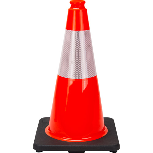 Premium Traffic Cone, 18", Orange, 6" Reflective Collar(s) Kelford