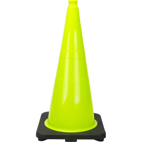 Premium Traffic Cone, 28", Lime Green Kelford