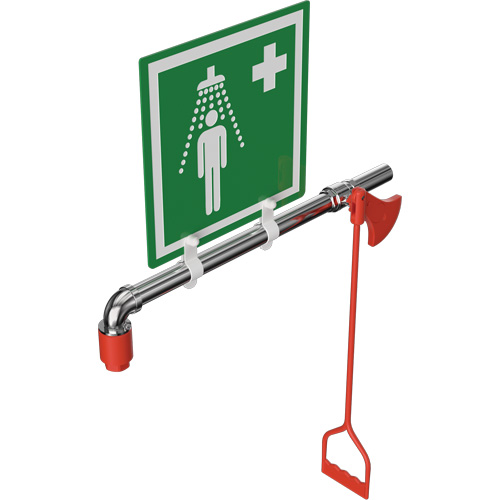 Douche de rinçage, Montage sur canalisation circulaire Kelford