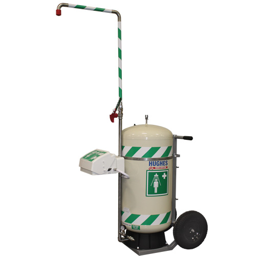 Mobile Self-Contained Emergency Safety Shower with Eye & Face Wash, 30 gal. Capacity, Meets None Kelford