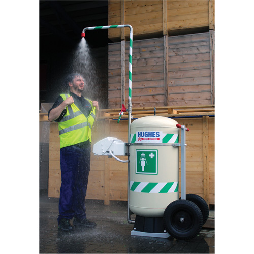 Mobile Self-Contained Emergency Safety Shower with Eye & Face Wash, 30 gal. Capacity, Meets None Kelford