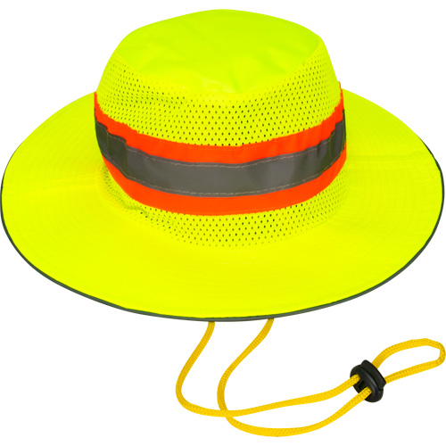 Chapeau de p&ecirc;cheur &agrave; refroidissement par &eacute;vaporation, Lime haute visibilit&eacute; Kelford