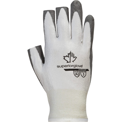 Superior Touch&reg; SSXPU3OF Open-Finger Gloves, Size 6, 13 Gauge, Polyurethane Coated, Dyneema&reg; Shell, ASTM ANSI Level A2 Kelford