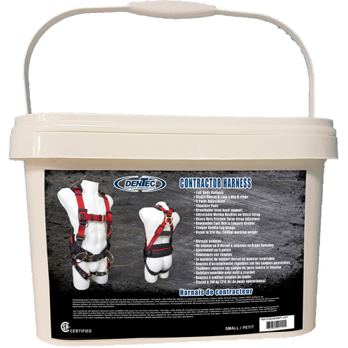 Contractor Safety Harness in Pail, CSA Certified, Class AP, Small, 352 lbs. Cap. Kelford