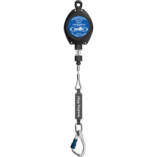 Self-Retracting Lifeline, 20', Galvanized Steel, Swivel Kelford
