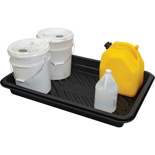 Spill Tray, 24" L x 36" W x 4.5" H, 18 US gal. Spill Capacity Kelford