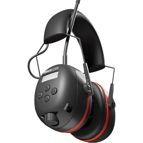 &eacute;couteurs AM/ FM Air Defender noir & Rouge, Style Bandeau, 24 dB Kelford