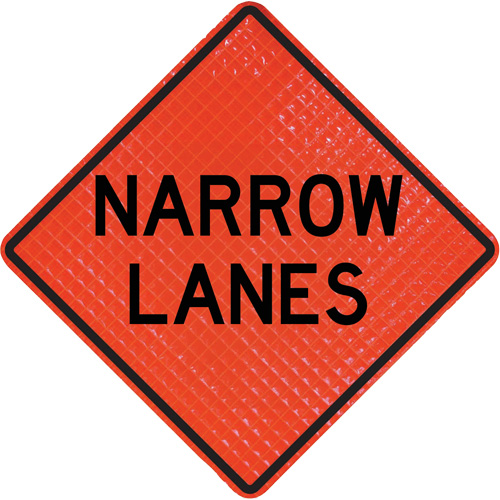 Enseigne enroulable Quadra Flex avec symbole de contr&ocirc;leur de la circulation Kelford