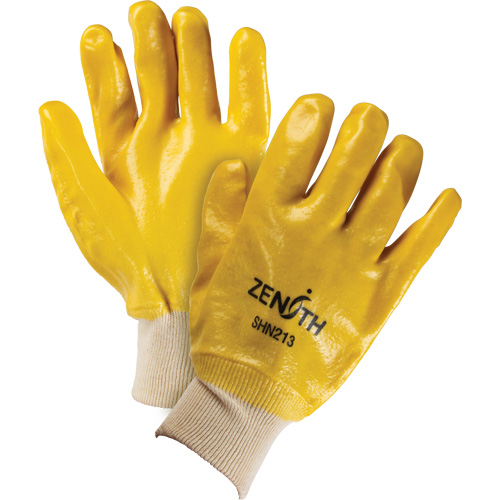 Rough-Finish Chemical-Resistant Gloves, Size 9, 10" L, PVC, Interlock Inner Lining, 47-mil Kelford