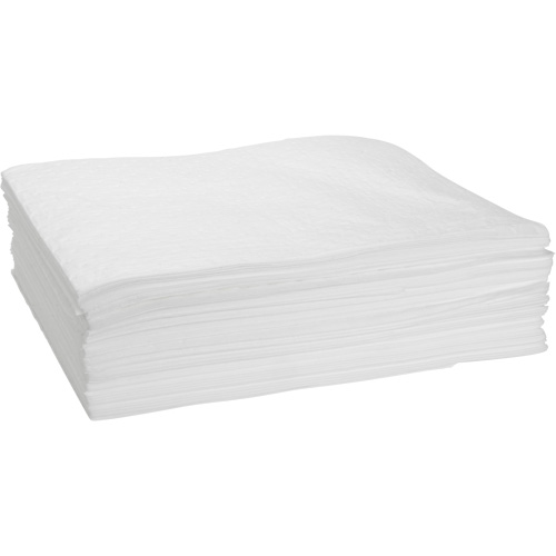 Bonded Sorbent Pad, Oil Only, 15" x 19", 12 gal. Absorbancy Kelford