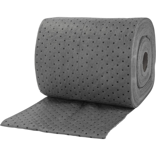 Rouleaux absorbants li&eacute;es, Lourd, 150' lo x 15" la, Absorption 10 gal. Kelford
