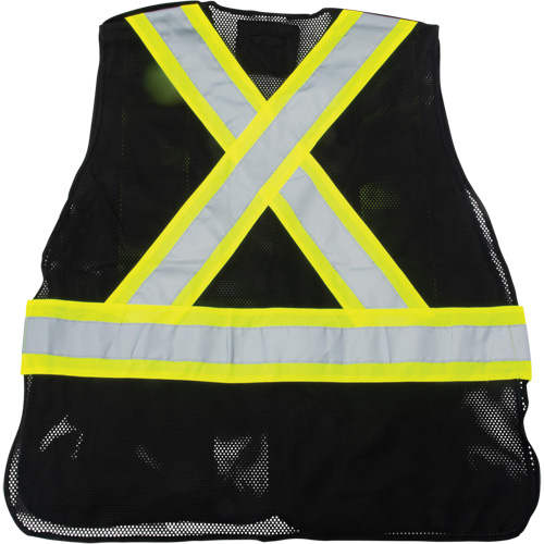 CSA Compliant Surveyor Vest, Black, Medium, Polyester Kelford