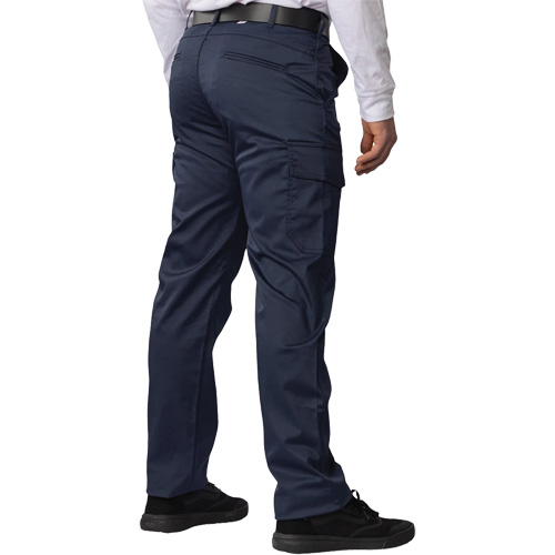 Pantalon cargo Big Flex, Poly-coton/Spandex, Bleu marin, Taille 48, Entrejambe 30 Kelford