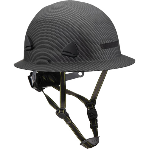 Casque Fibre Metal de style escalade avec bordure compl&egrave;te, R&eacute;pond aux normes CSA type 2, Suspension Rochet, Non ventil&eacute; Kelford