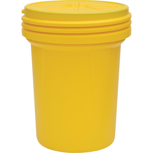 Lab Pack Plastic Barrel Drum with Screw-On Lid, 30 US gal., Mobile/Stationary Kelford