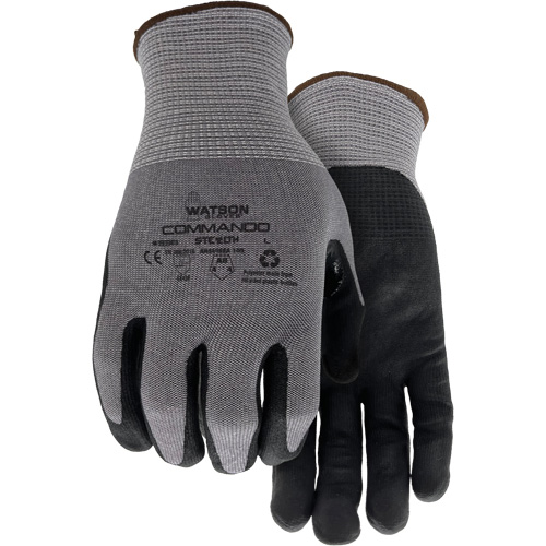 Gants r&eacute;sistant &agrave; la coupe 338 Commando, Taille Petit, Calibre 18, Rev&ecirc;tement Mousse de nitrile, Enveloppe en PEHP/Polyester/Spandex/Acier inoxydable, ASTM ANSI niveau A8/EN 388 niveau F Kelford