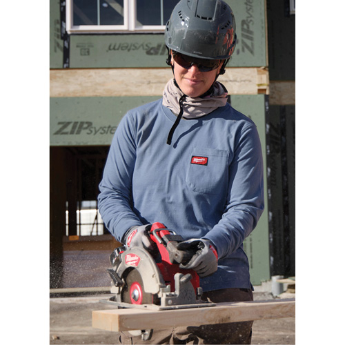 GRIDIRON Long Sleeve Pocket T-Shirt, Women's, X-Small, Grey Kelford