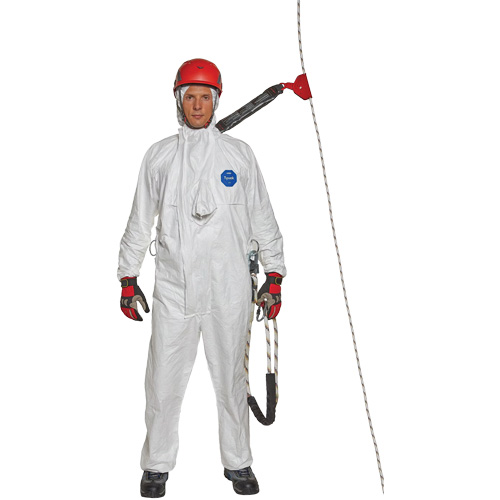 Harness-Compatible Disposable Coverall, 2X-Large, White, Tyvek&reg; 500 Kelford