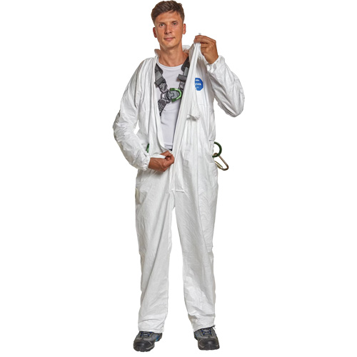Harness-Compatible Disposable Coverall, 2X-Large, White, Tyvek&reg; 500 Kelford