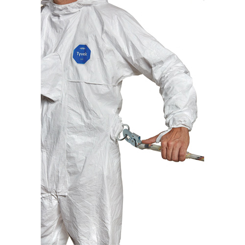 Harness-Compatible Disposable Coverall, 2X-Large, White, Tyvek&reg; 500 Kelford