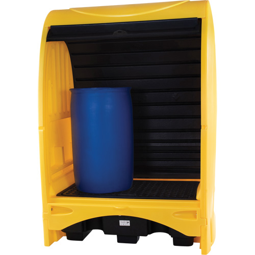 2-Drum Hard Cover Spill Pallet, 43.11" L x 61.61" W x 83.07" H, 1433 lbs. Load Capacity Kelford