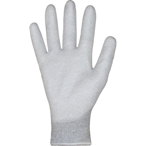 KnitActiv Electrostatic Dissipative Low-Linting White Gloves, 5, Polyurethane Coating, 13 Gauge, Nylon/Cotton Shell Kelford