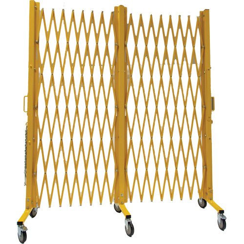 Expandable Barrier, 84" H x 20' L, Yellow Kelford