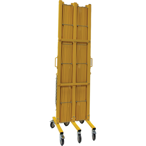Expandable Barrier, 84" H x 20' L, Yellow Kelford