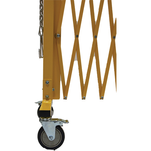 Expandable Barrier, 84" H x 20' L, Yellow Kelford