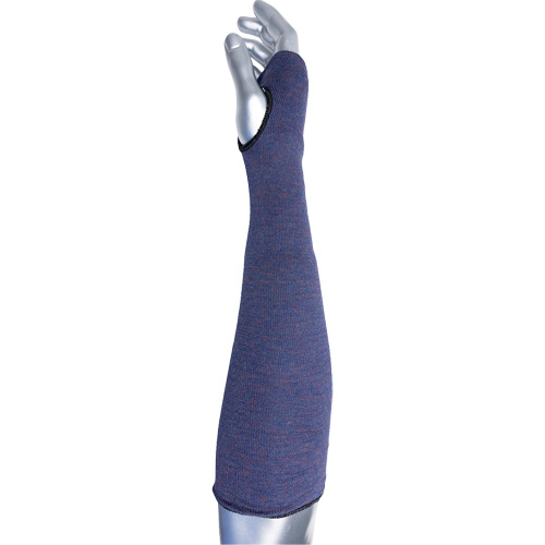 Manchette ASP &agrave; 2 plis avec trou pour pouce ECO Series Kut Gard, Aramide, 14", ASTM ANSI niveau A3, Mauve Kelford
