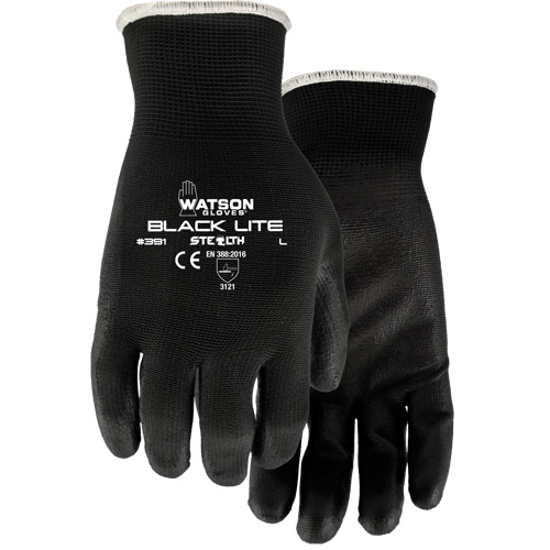 Gants 391 Stealth Black Lite, T-petit, R&ecirc;vetement Polyur&eacute;thane, Enveloppe en Polyester Kelford