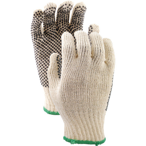 Gants en tricot avec pois de PVC 417, Poly/coton, Un c&ocirc;t&eacute;, Petit Kelford