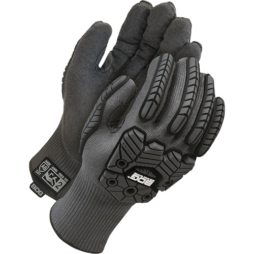 Gants antichocs doubl&eacute;s r&eacute;sistants &agrave; la coupe Deny, 7, Paume en Microfibre, Poignet &eacute;lastique Kelford