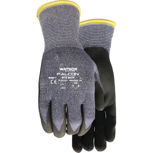 367 Stealth Falcon Cut Resistant Gloves, Size Small, 15 Gauge, Foam Nitrile Coated, Glass Fibre/HPPE/Nylon/Spandex Shell, ASTM ANSI Level A3/EN 388 Level C Kelford