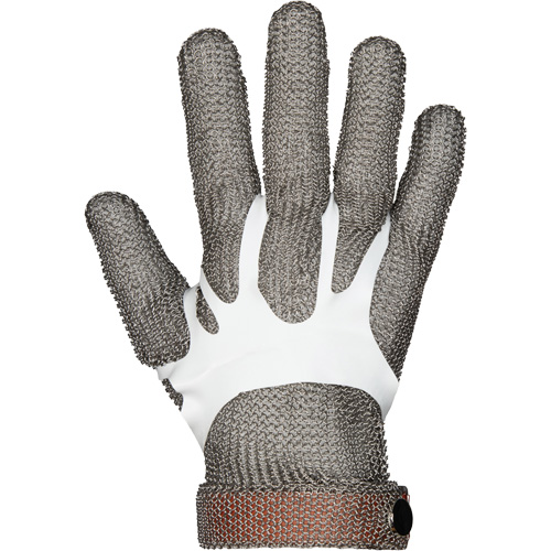 MMG Food Safe Metal Chainmail Gloves, Size 2X-Small, Stainless Steel Shell, ASTM ANSI Level A9 Kelford