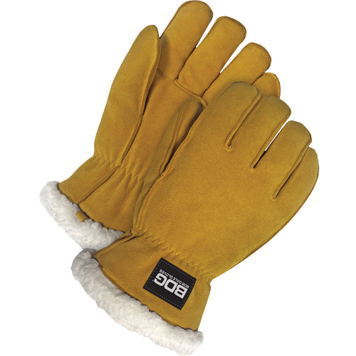 Gants de conducteur, T-Grand, Paume en Cuir de daim refendu, Tissu-laine Kelford