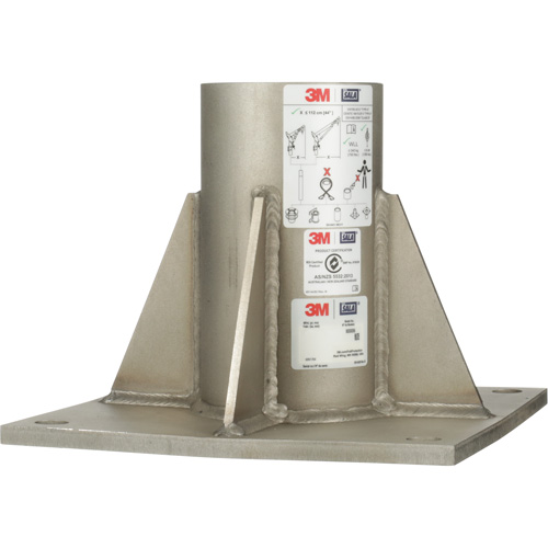 Base de m&acirc;t de potence haute capacit&eacute; en acier inoxydable &agrave; fixation au sol pour espace clos DBI-SALA Kelford