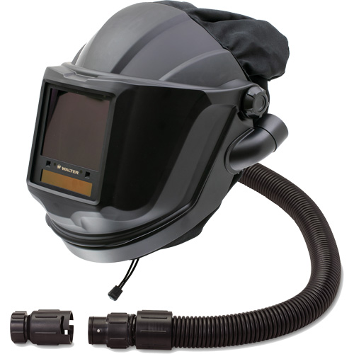 MAXSHIELD&reg; Supplied Air Respirator Shield & Flip-Front Welding with ADF Lens & Control Valve, Universal, Facepiece Kelford