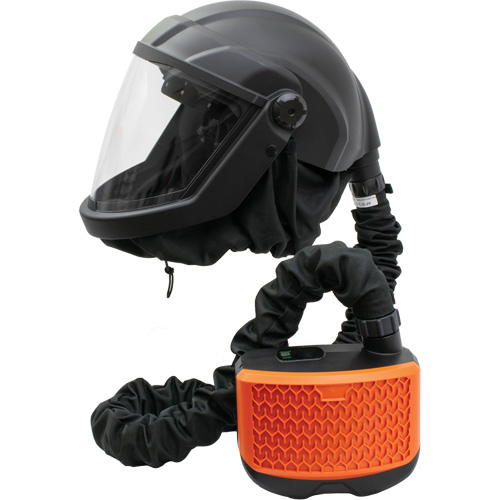 Respirateur &agrave; adduction d'air purifi&eacute; avec visi&egrave;re et ensemble de ventilation PEAKAIR DEFENDER, Respirateur &agrave; masque, Pile Lithium-ion Kelford