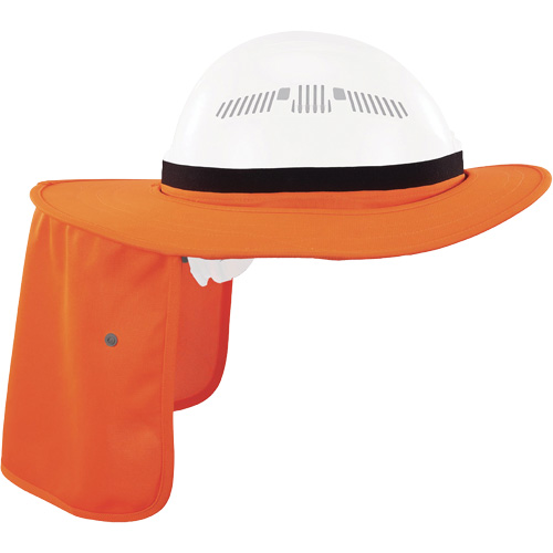 Chill-Its 6661 Universal Hard Hat Brim with Neck Shade, Hi-Vis Orange Kelford
