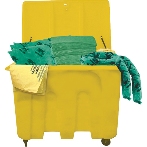 SPC&reg; HazWik&reg; Chemical Truck Spill Kits, Hazmat, Bin, 160 US gal. Absorbancy Kelford