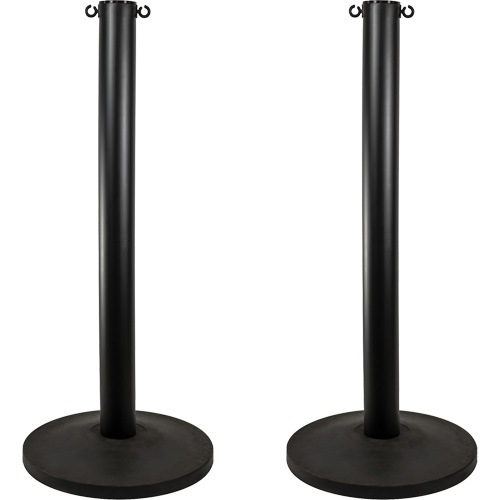 Industrial Stanchion, 37" High, Black Kelford