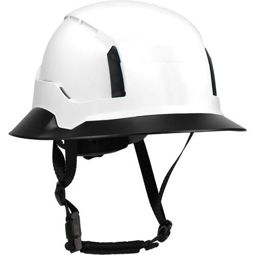 Wide Clip-On Full Brim for RZRBack Climbing Helmet, White Kelford
