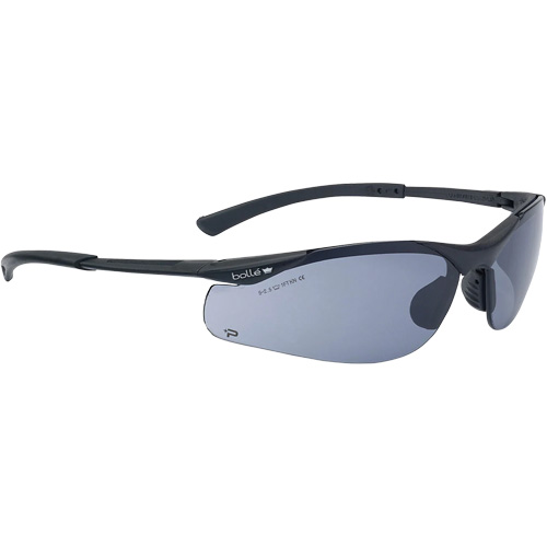 Contour BSSI Safety Glasses, Brown/Smoke Lens, Anti-Fog/Anti-Scratch, ANSI Z87+ Kelford