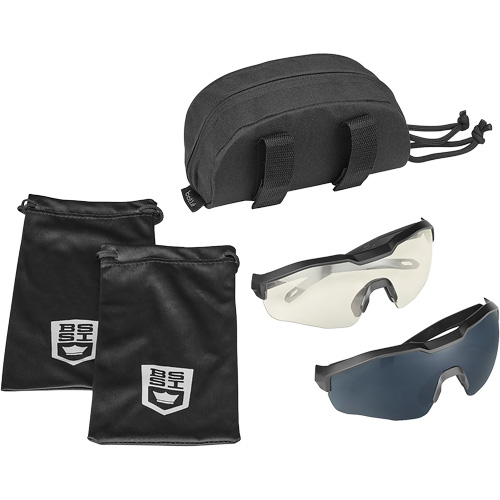 MY6 Safety Glasse Eyeshield Kit, Clear/Smoke Lens, Anti-Fog/Anti-Scratch, ANSI Z87+ Kelford