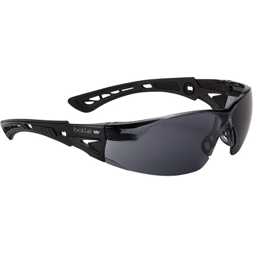 Rush+ BSSI Safety Glasses, Smoke/Grey Lens, Anti-Fog/Anti-Scratch, ANSI Z87+ Kelford