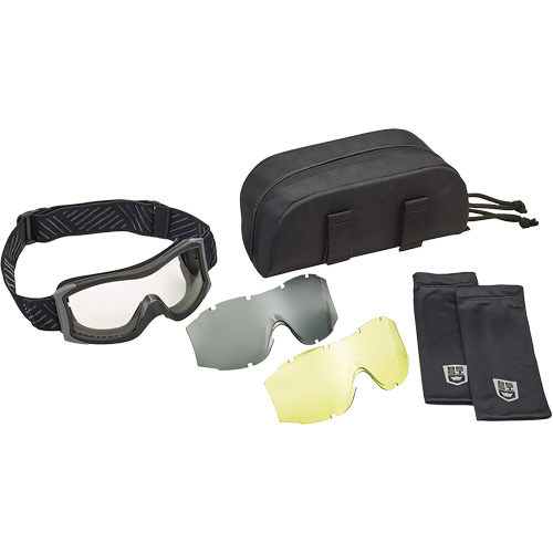 Ensemble de lunettes &agrave; coque &agrave; protection balistique X1000, Lentille Ambr&eacute;e/Transparent, Antibu&eacute;e/Anti-&eacute;gratignures, Ventilation Directe Kelford