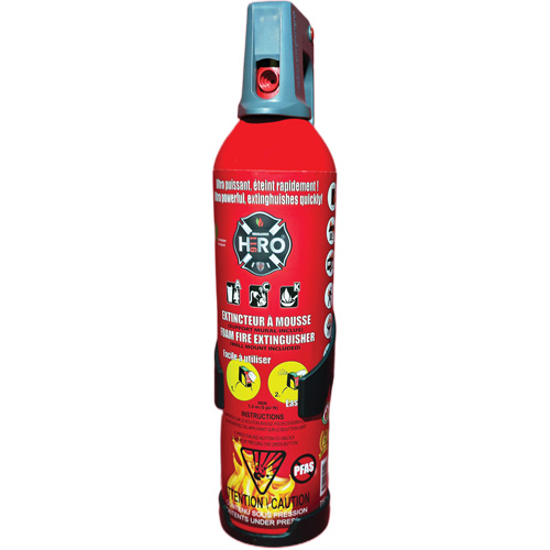 Extincteur Hero 911 sans PFAS, ACK, Capacit&eacute; 750 ml Kelford