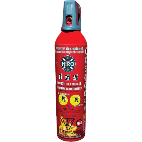 Extincteur Hero 911 sans PFAS, ACK, Capacit&eacute; 750 ml Kelford