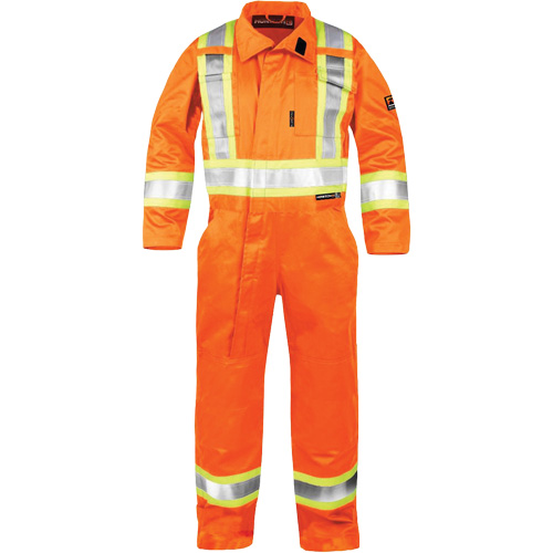 Combinaison ignifuge haute visibilit&eacute;, Taille 3T-Grand, Orange Kelford